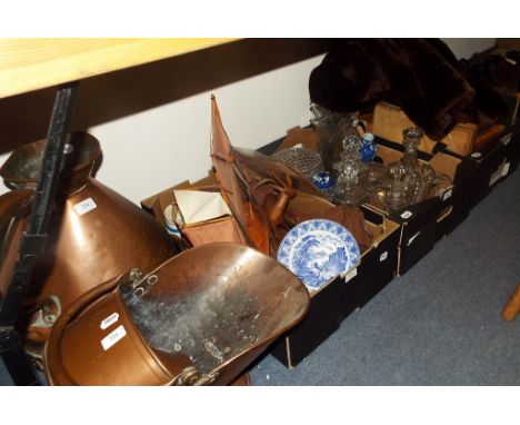 A pair of Carl Zeiss Jenoptem 10 x 50 W binoculars, cased, another pair of binoculars, pictures, a barometer, ceramics, glass