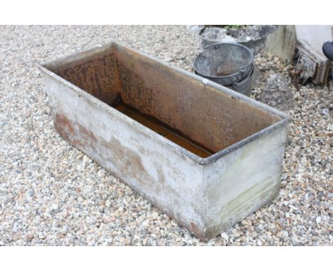 Galvanised Water Trough, 127cms long x 42cms high