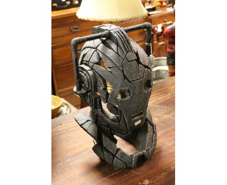 Matt Buckley for Edge Sculptures Model of Doctor Who Cyberman Head, 48cms high