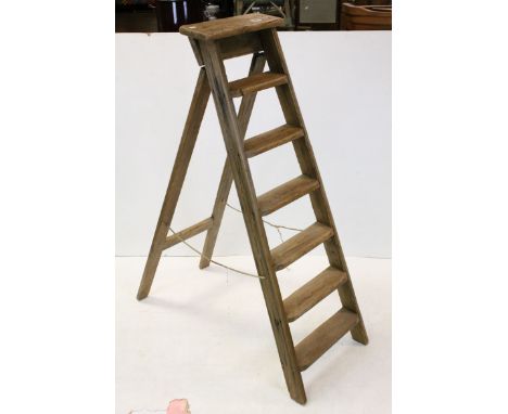 Vintage Set of Pine Step / Decorators Ladders