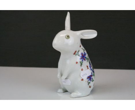 Chinese Ceramic Seated Rabbit (a/f), 18cms high