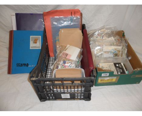Stamp Album containing UK, Commonwealth and World Stamps dating from Early 20th century onwards, together with other Folders 