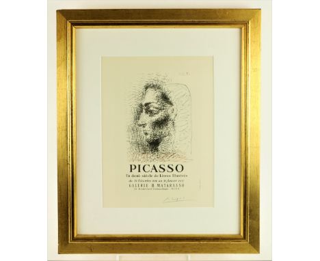 Pablo Picasso (1881 - 1973) Signed  A Lithographic Poster, from Maurlot's original Posters Book, Andre Sauret, Monte Carlo, 1