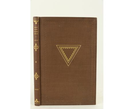 Signed Limited Edition&nbsp;  Joyce (James)&nbsp; Anna Livia Plurabelle, sm. 8vo, New York (Crosby Gaige) 1928,&nbsp;First Ed