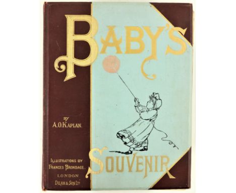 A Charming Record of an Irish&nbsp;Peer's Babyhood  [The O'Briens of Dromoland]Baby's Souvenir,&nbsp;by A.O. Kaplan, with pic