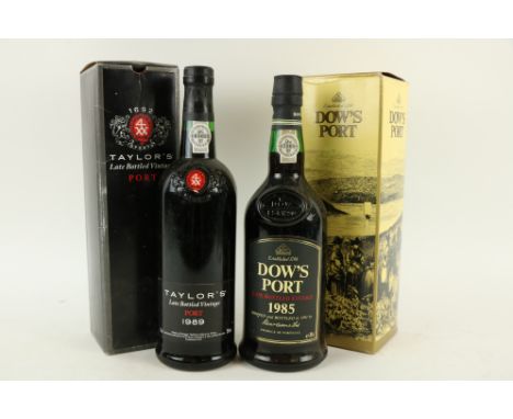 Port: Dows Port 1985 Vintage (boxed); Taylors Port 1989 Vintage (boxed). (2) 