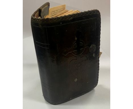 [Mac Eoin, Lieut. Gen. Sean (1910-1998)]&nbsp;  His Prayer Book, Gill's, in an attractive embossed leather cover, much worn, 