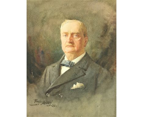 Frank McKelvey, RHA, RUA (1895-1974)  "John Redmond, M.P.," watercolour, approx. 8 1/2" x 6 1/2",&nbsp;Signed, and dated lowe