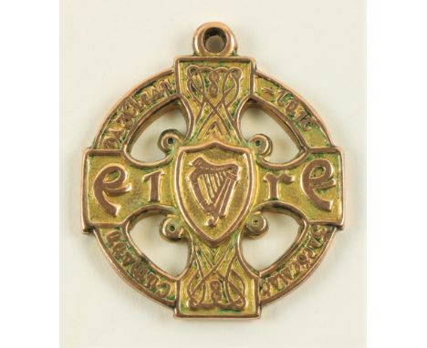 1915 All-Ireland Football Winners&nbsp;  Medal:&nbsp; G.A.A. Football, 1915 (Wexford), 9ct gold Celtic Cross Medal,&nbsp;the 