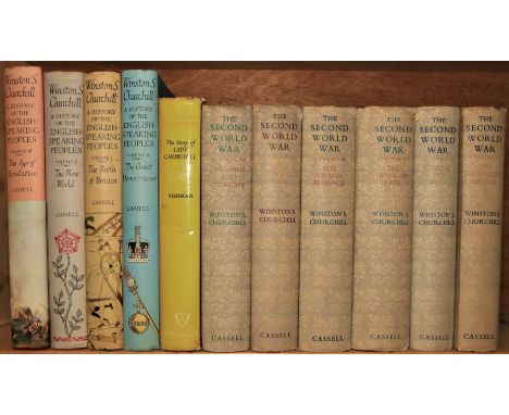 Churchill (Winston S.)&nbsp;The Second World War, 6 vols. Lond. (Cassell &amp; Co.) 1948-1954.&nbsp;&nbsp;First Edns., all or