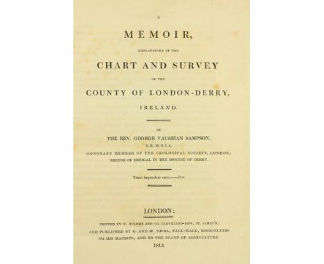 Fine in Original Boards  Sampson (Rev. Geo. Vaughan)&nbsp;A Memoir Explanatory of the Chart and Survey of the County of Londo