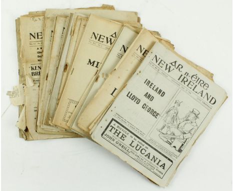 Periodical: Ár m-Eire New Ireland, Vol. III No. 12, Jan. 27th 1917 - Vol. IX, No. 4, Dec. 21st, 1921, together approx. 33 iss