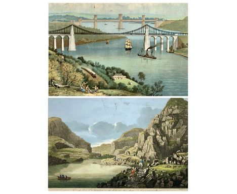 JOHN BOYDELL (1719 - 1804) hand coloured engraving - a view of Snowden, in the Vale of Llanberis in Caernarfonshire, publishe