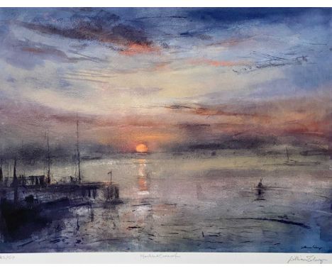 WILLIAM SELWYN (Born 1933) limited edition colour print (42/150) - Machlud Caernarfon, signed, titled and numbered in pencil,