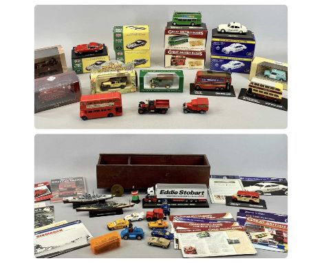 DIECAST SCALE MODEL VEHICLES - a collection, mainly boxed, Classic Sports Cars, Great British Buses, Atlas Editions, ETC