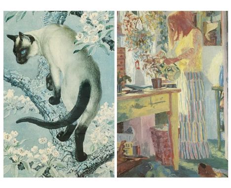 C F TUNNICLIFFE limited edition print - a cat on a tree, signed in pencil, 66 x 38cms and PATRICK CULLEN limited edition prin