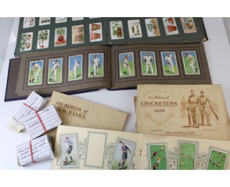 Small group of cigarette cards, in albums and loose, mostly Players plus a Brownie Camera 