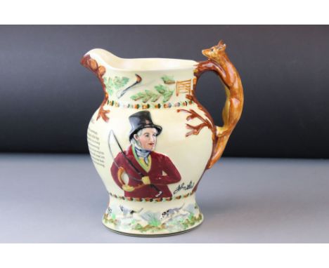 Crown Devon Fieldings ' John Peel ' Musical Fox Hunting Jug, 20cms high 