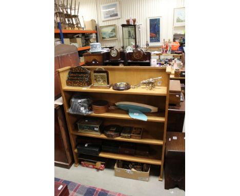 Large light oak, arts &amp; craft style, book case 