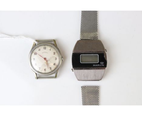 Marvin digital gents watch &amp; a Rotary automatic watch (2) 