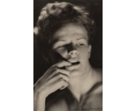 Laure ALBIN GUILLOT (1879-1962)NarcissusSilver print signed lower right43 x 29 cmFrench photographer, works for Vogue, Femina