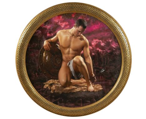 PIERRE ET GILLES (Active since 1976)Achilles (Stav Gentis), 2011Painted photograph, pigment print on canvasD : 100 cmExhibiti