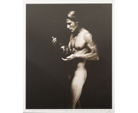 Karl LAGERFELD (1933-2019)The Illusion of the IdealSilver print signed and dedicated60 x 50 cmPhotograph made for the exhibit