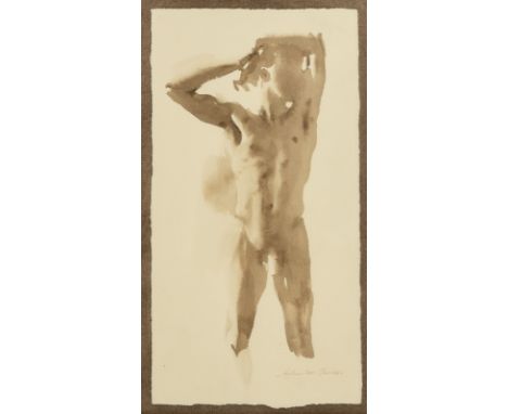 Wendy ARTIN (1963)Maurizio, 2001Sepia ink wash on paper signed, dated and titled lower right30 x 16 cmAmerican painter, her w