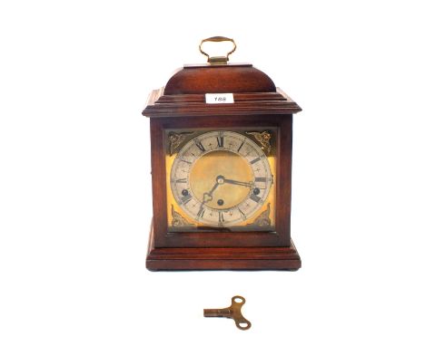 An Elliott Mahogany gong strike bracket clock
