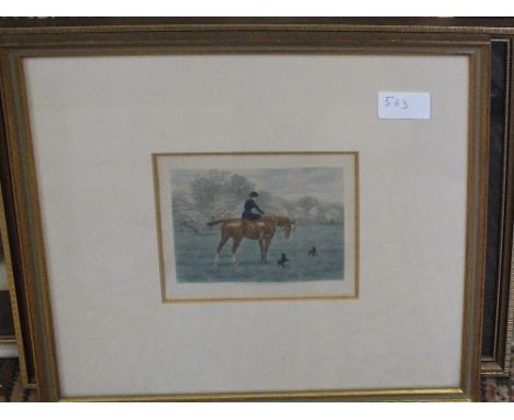 Vincent Broors, equestrian print plus one other