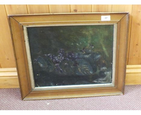An oil on canvas plus a military print