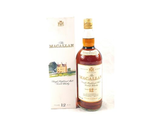 The Macallan 12 year old Single Highland Malt Scotch Whisky, matured in sherry wood, one litre, 43%