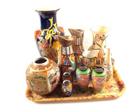 A pair of Radford tavern scene jugs plus other china