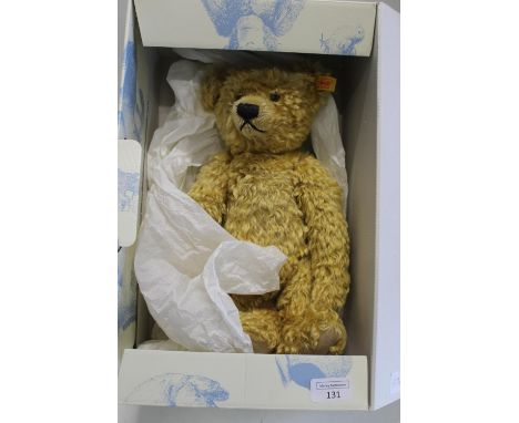 A boxed Steiff teddy bear 