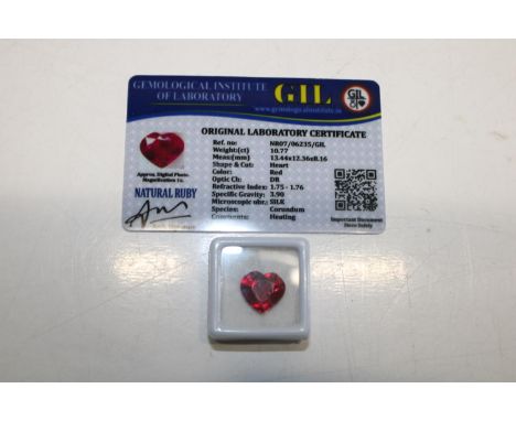 A Ruby gemstone with cert 