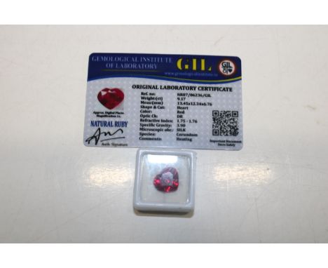 A Ruby gemstone with cert 
