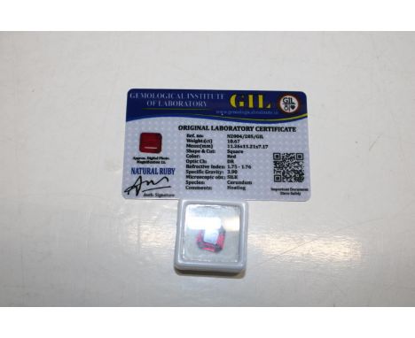 A Ruby gemstone with cert 