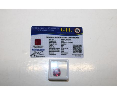 A Ruby gemstone with cert 