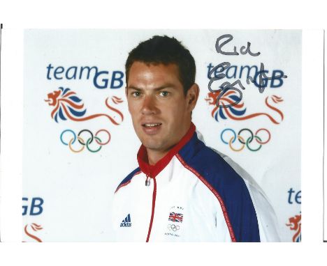 Olympics Richard Egington signed 6x4 colour photo, British rower who won a silver and a bronze at the 2008 and 2016 games in 