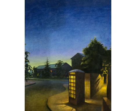 David Redfern, "Gold and Silver Light", oil on canvas unsigned, 51 x 41cms.