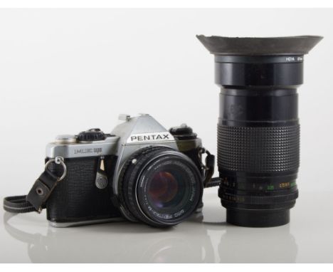 Pentax camera, lenses and accessories.