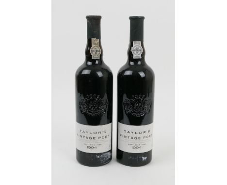 Taylor's vintage port, 1994, two bottles 