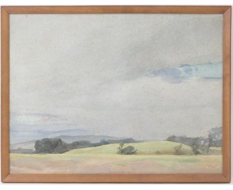 Archibald Knox (1864-1933), Heathland landscape, watercolour on paper, unsigned, 43cm x 56cmProvenance: The Manx Museum and A