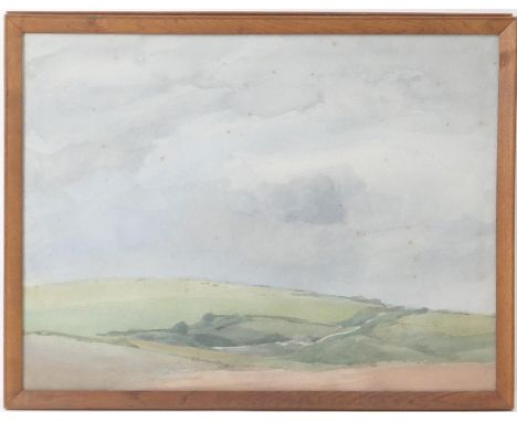 Archibald Knox (1864-1933), Upland landscape, watercolour, unsigned, 43cm x 56cmProvenance: The Manx Museum and Art Gallery, 