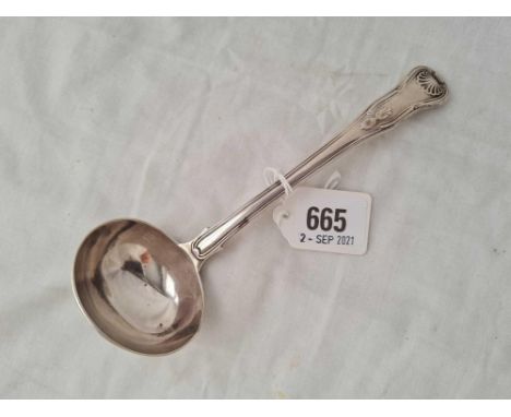 Another Georgian kings pattern sauce ladle - London 1825 by R.P - 100 g.