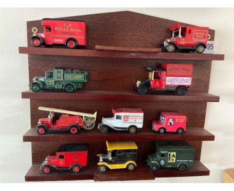 Shelf with advertising vans