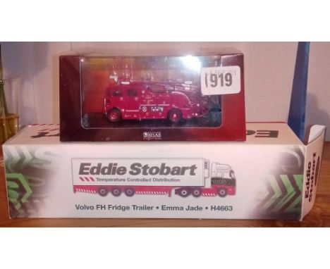 An Eddie Stobbart truck &amp; also a fire engine