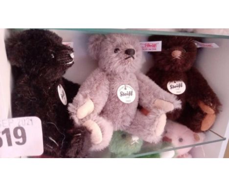 Steiff club miniature bears  2009-20010-2011