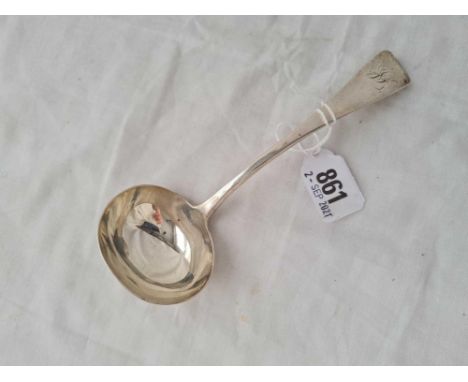 A Victorian OEP sauce ladle - 1875 by H.L - 59 g.