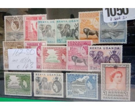 KUT SG167-80 (1954-59). First QE set complete mint. Cat £140